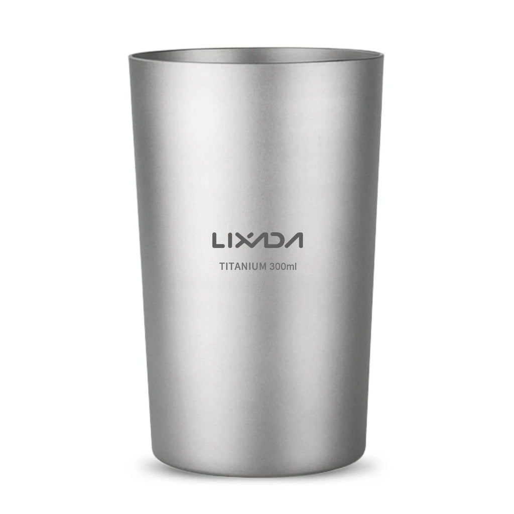 Double Wall Titanium Cup Water Juice Tea Cup Mug Suitable For Home Office Camping Hiking Picnic-WAYBIKER