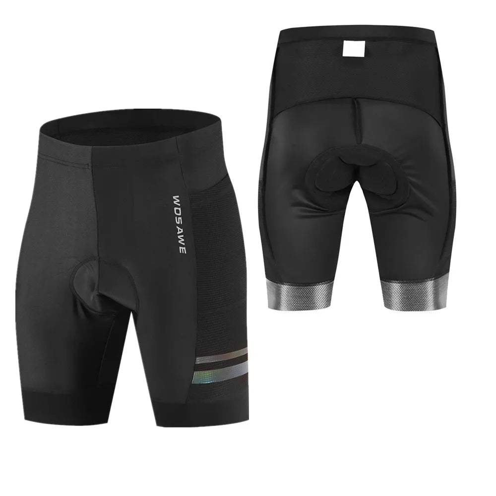 WOSAWE Padded Cycling Shorts Men Women Shockproof MTB Bicycle Bermuda Shorts Summer Road Bike Cycling Tights Ropa Ciclismo-WAYBIKER