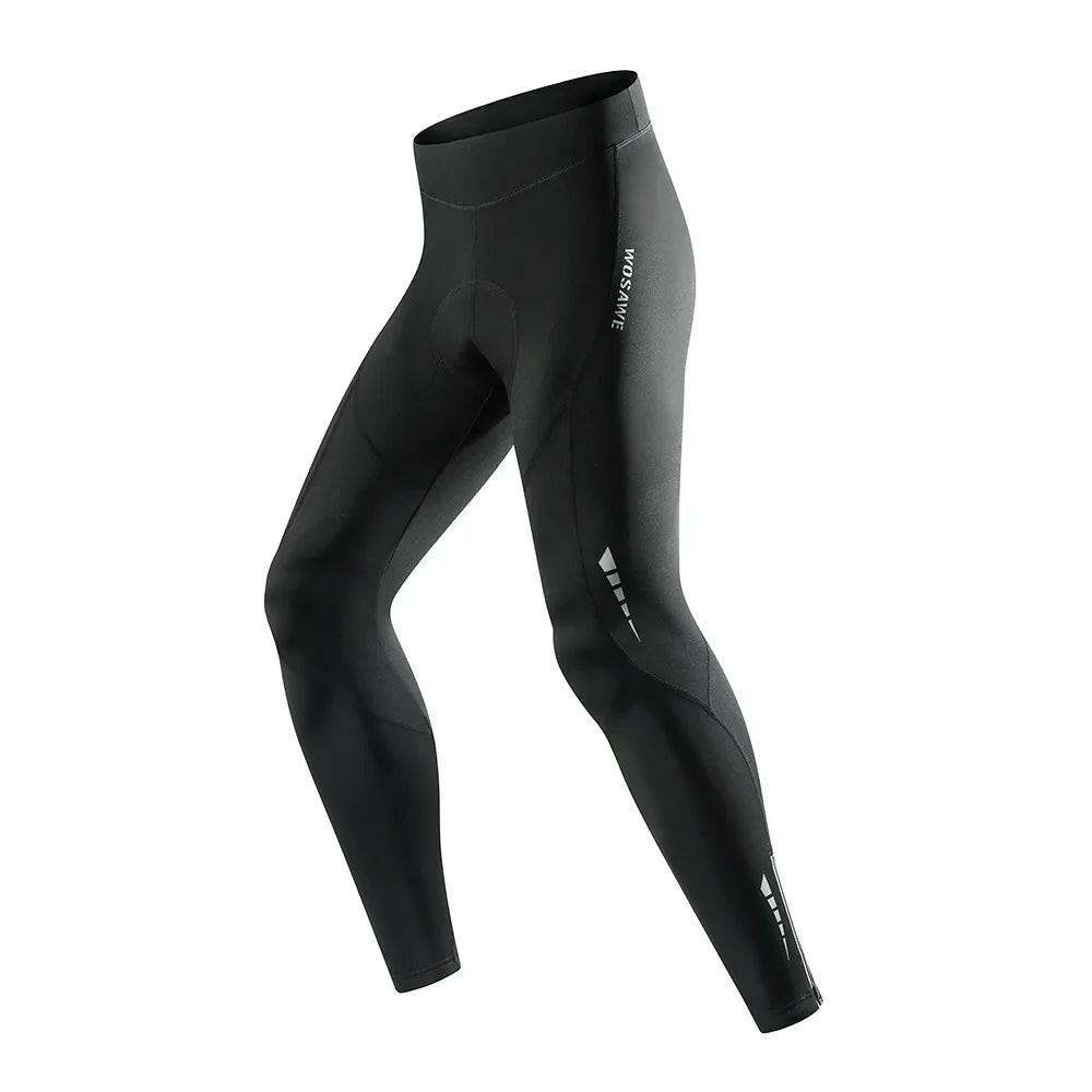 WOSAWE Winter Cycling Tight Warm Up Men Pants Long-distance Cycling Trousers Thermal Fleece Biker MTB Pant-WAYBIKER