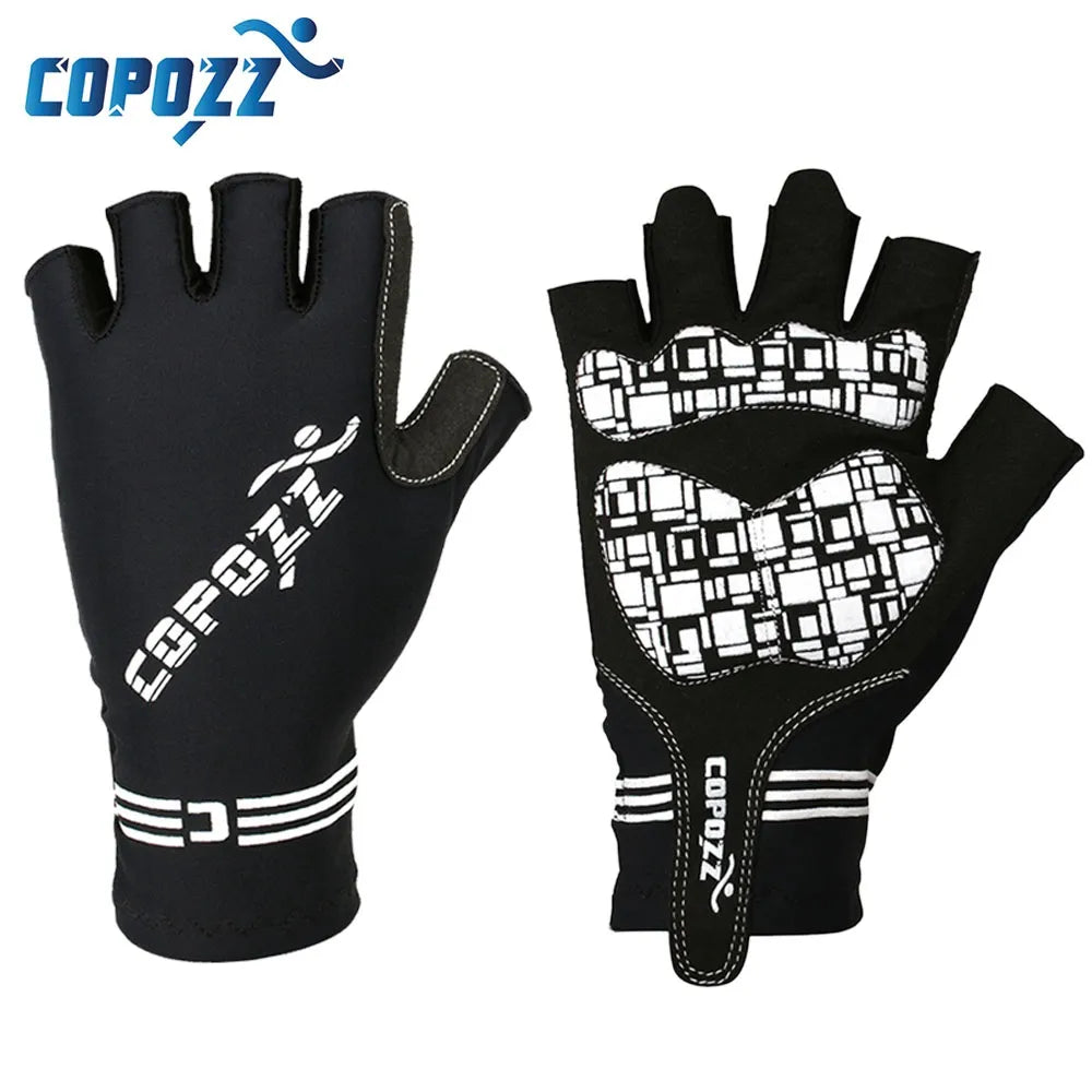 COPOZZ Half Finger GEL Cycling Gloves Mountain Mtb Anti Slip Bicycle Bike Gloves for riding Guantes Ciclismo Men Women Sport-WAYBIKER