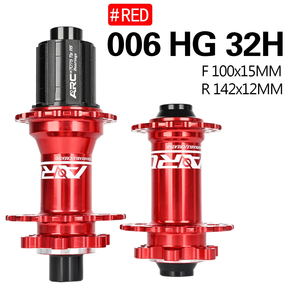 ARC MT006 Bicycle Hubs MTB Hub 32 28 36Holes Bike NBK Bearing Hub Aluminum Alloy Cube Mountain Bike Hub Bicycle Wheel Hub 8-12V