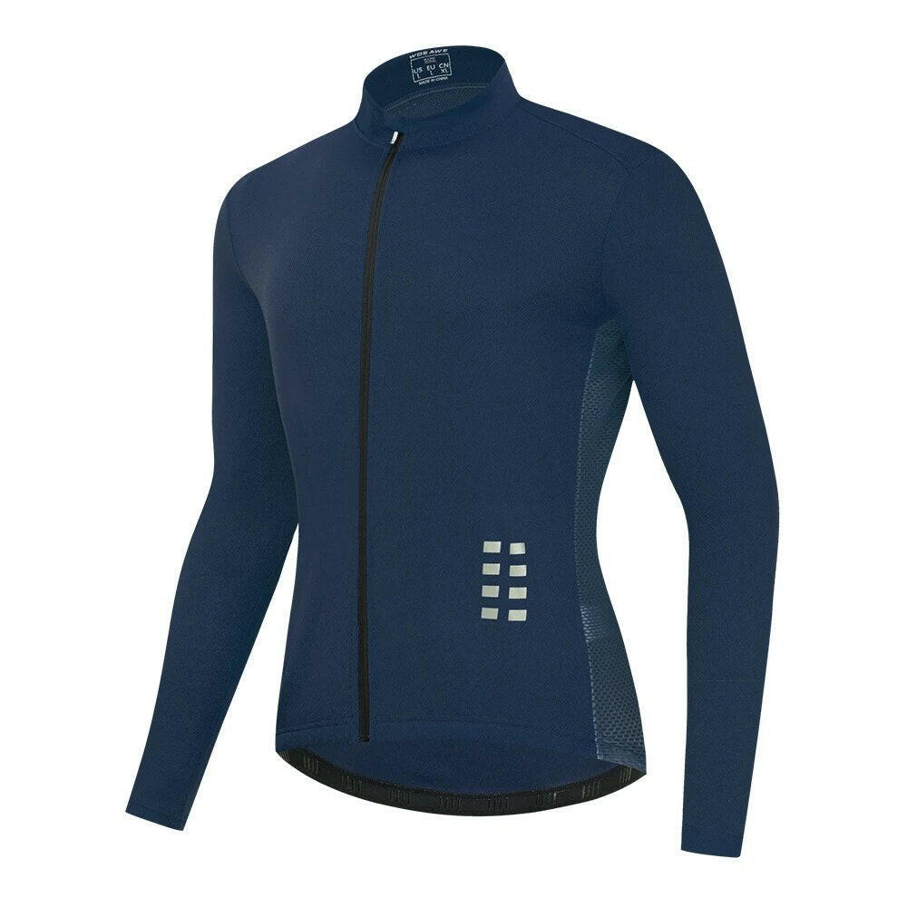 WOSAWE Autumn Cycling Jersey Reflective Windproof Bike Long Sleeve Jersey Road Bike MTB Vest WindCoat Windbreaker Riding Clothes-WAYBIKER