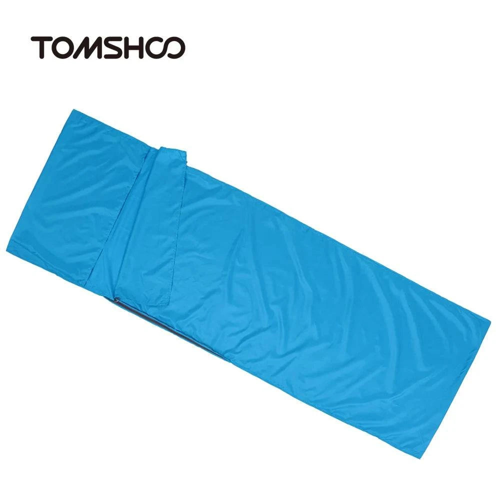 TOMSHOO 70*210CM Outdoor Travel Camping Hiking Polyester Pongee Healthy Sleeping Bag Liner with Pillowcase Portable Sleeping Bag-WAYBIKER
