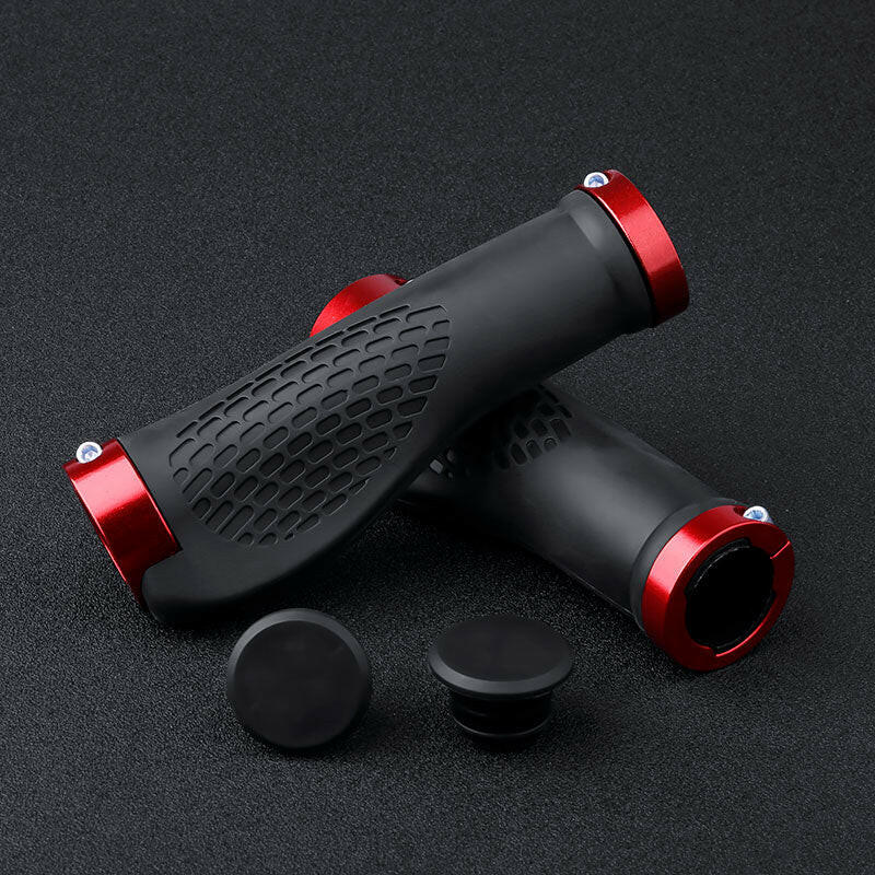 X-TIGER Bicycle Grip Handlebar End Cap Aluminium Alloy Lock Mountain Handle Bar Grips Anti-Skid Rubber Bicycle Skid-Proof Grips-WAYBIKER