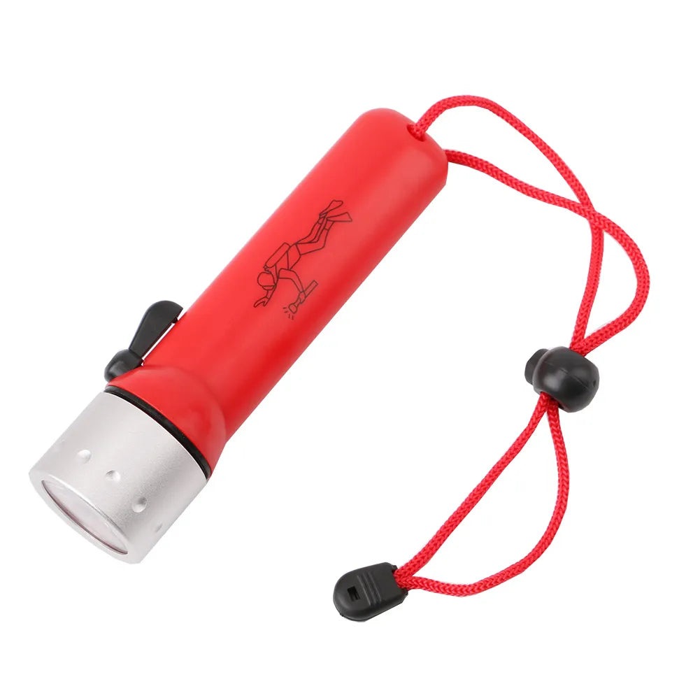 D5 Professional Waterproof Underwater Diving LED Flashlight Torch Equipment LED Scuba Dive Flashlights Torch Lamp Light Linterna-WAYBIKER