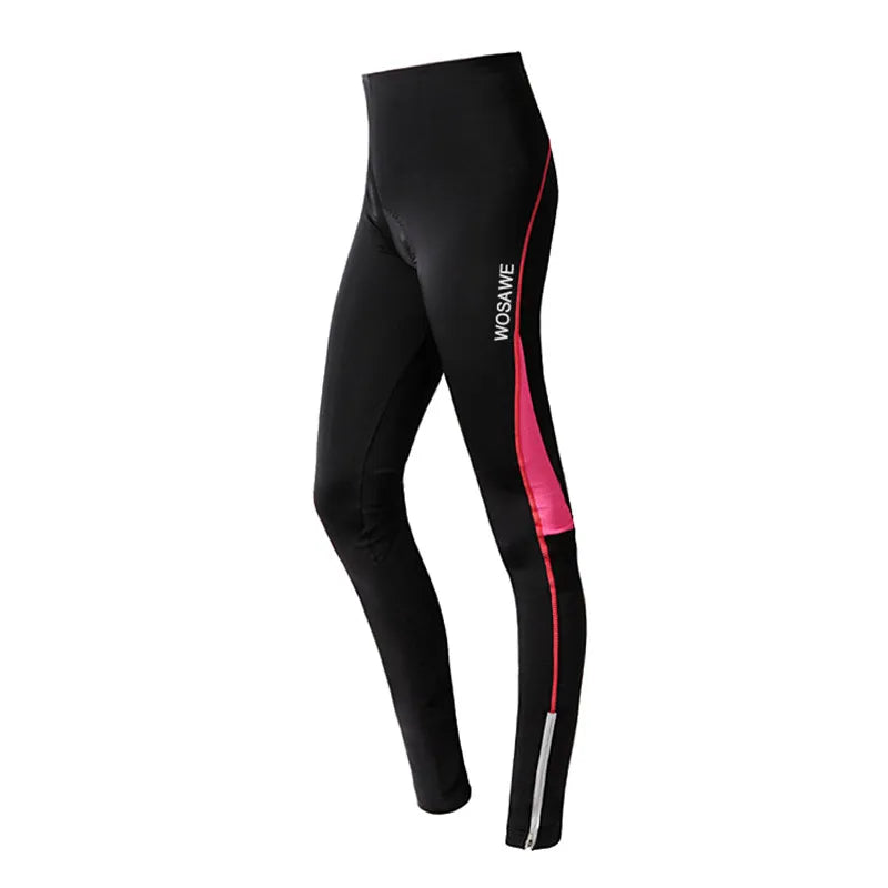 WOSAWE Women's Cycling Tights Spandex Bike Pants Bottoms Breathable Mountain Bicycle MTB Road Bike Cycling Pant-WAYBIKER