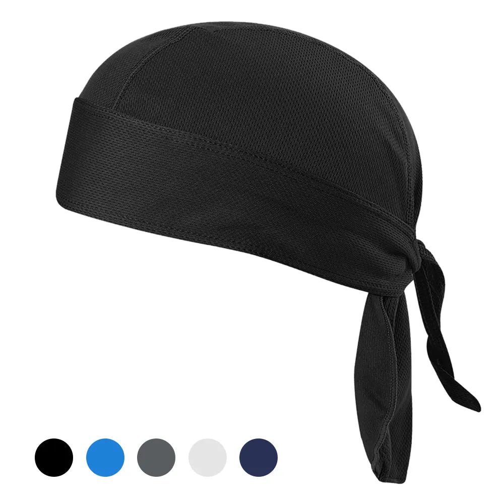 Bicycle Sweat-wicking Cap Beanie Cap Cycling Headscarf Headband Quick-dry Pirate Hat Beanie Hat for Outdoor Cycling Motorcycling-WAYBIKER
