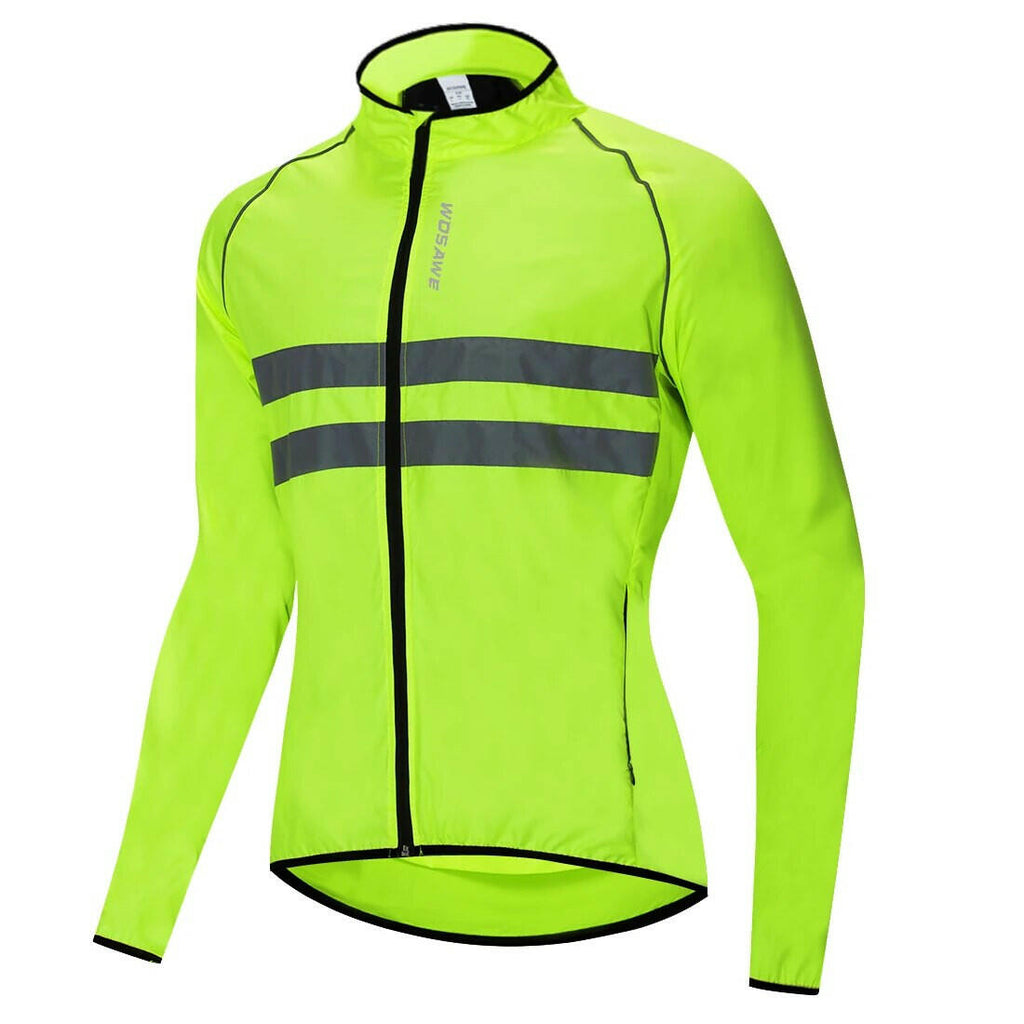 WOSAWE Men's Cycling Jacket High Visibility MultiFunction Jersey Road MTB Bike Bicycle Windbreaker Windproof Quick Dry Jacket-WAYBIKER