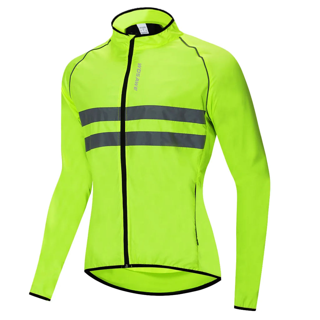WOSAWE Men's Cycling Jacket High Visibility MultiFunction Jersey Road MTB Bike Bicycle Windbreaker Windproof Quick Dry Jacket-WAYBIKER