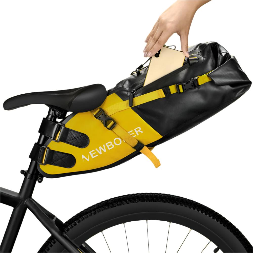 NEWBOLER Bike Bag Waterproof 13L Large Capacity Bicycle Saddle Bag Cycling Foldable Tail Rear Bag MTB Road Trunk Bikepacking-WAYBIKER