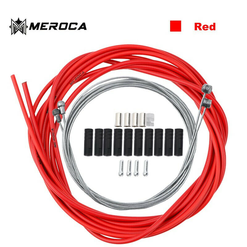 MEROCA Mountain Bike Brake / Speed Shift Cable Kit 2m 2.5m Road Bike BMX High Quality Brake Cable Speed Cable-WAYBIKER