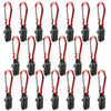 10pcs Tarp Awning Clamp Clips Tent Snaps Hangers Boat Covers Outdoor Camping Tent Tighten Lock Grip Clamp with Carabiner 35X8mm-WAYBIKER