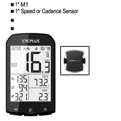 NEW GPS Bicycle Computer Bike Speedometer M1 Cycling ANT+ Cadence Sensor Heart Rate Monitor For Garmin Bryton IGPSPORT Wahoo-WAYBIKER