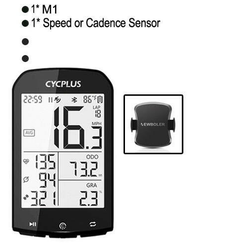 NEW GPS Bicycle Computer Bike Speedometer M1 Cycling ANT+ Cadence Sensor Heart Rate Monitor For Garmin Bryton IGPSPORT Wahoo-WAYBIKER