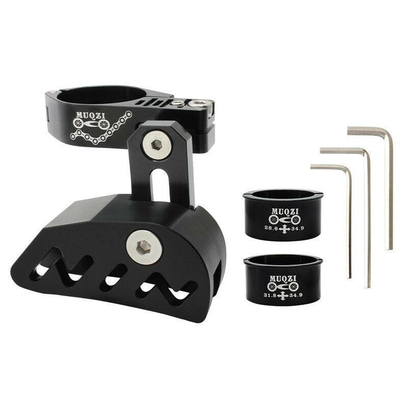 MUQZI MTB Bike Chain Guide Single Speed Chain Protector Tensioner Cycling Adjustable 31.8 34.9mm Adapter 1X System Stabilizer-WAYBIKER