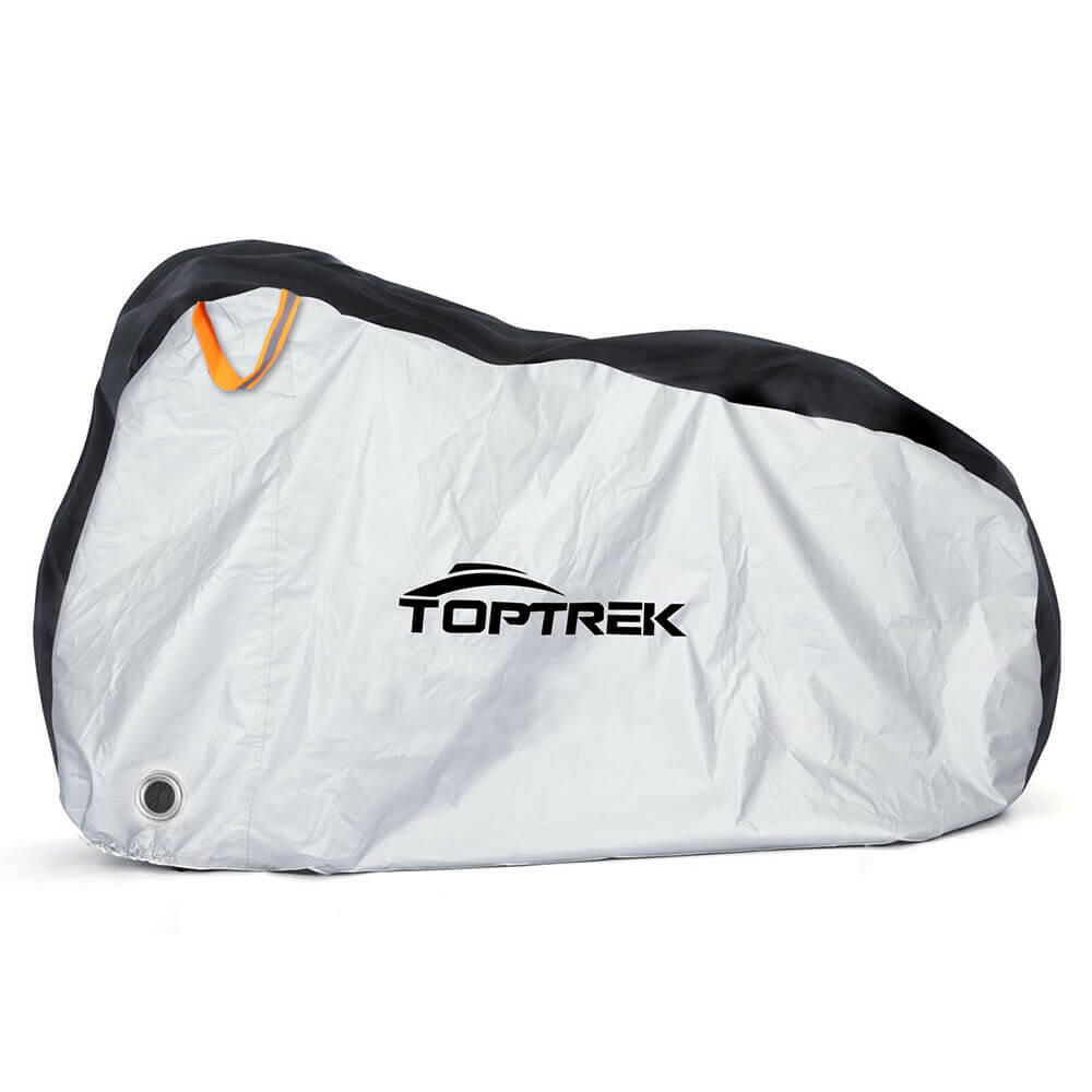 Toptrek Bike Cover Waterproof Snow and Rain Cover UV Protector Dust Protector for Bicycle Waterproof Bike Dustproof Cover 210T-WAYBIKER