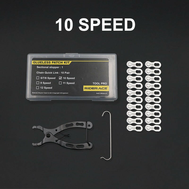 10 pairs Bicycle Chain Connector Quick Link Lock Set Road Bike Joint Magic Buckle Master Cycling Part For 6 7 8 9 10 11 12 Speed-WAYBIKER