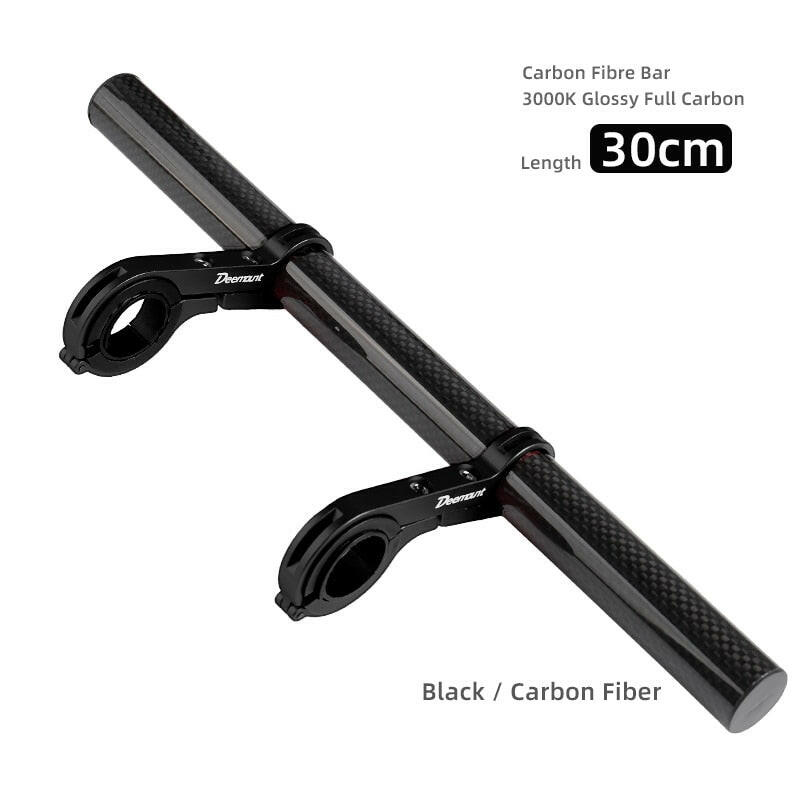 10/20/25/30cm Bicycle Handlebar Extended Bracket Bike Headlight Mount Bar Computer Holder Lamp Support Rack Alloy Fiber Stand-WAYBIKER