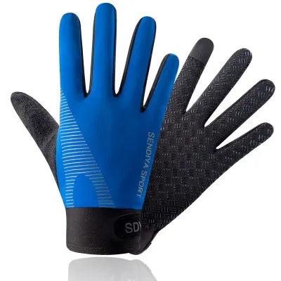 Thin Gloves Ice Silk Summer Sun Protection Breathable Exercise Cycling Women Driving Fishing Non-Slip Touch Screen Men Gloves-WAYBIKER