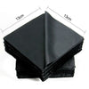 20pcs/lot Black Microfiber Cycling Sunglasses Eyeglasses Cleaning Cloth 13*13cm Glasses Eyewear Clean Lens Cloth Accessories-WAYBIKER