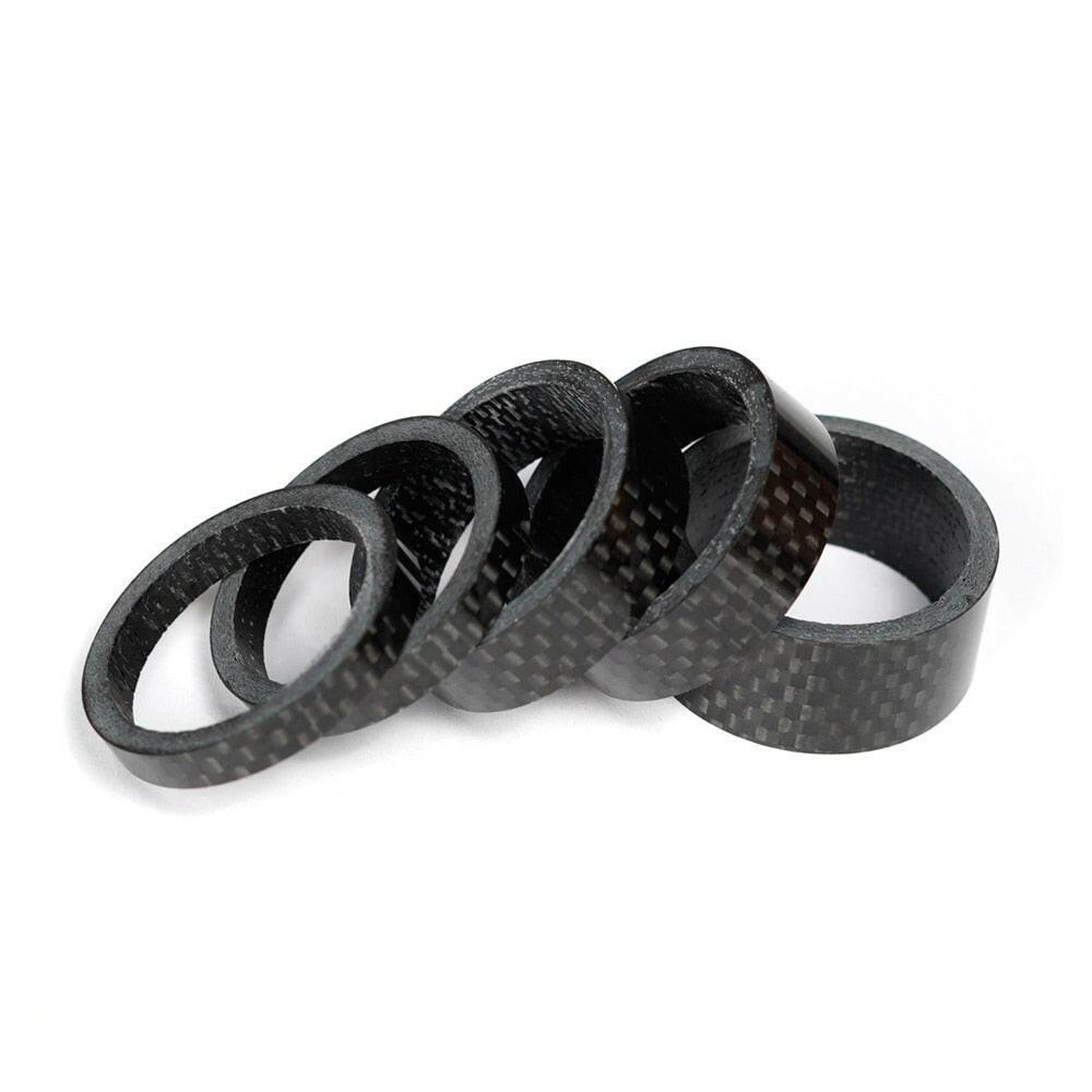 OG-EVKIN CS-001 Carbon Bicycle Spacer Set 1/8" 28.6MM 3K Glossy/UD Matte Headset Spacer MTB Road Bike Full Black Spacers Kit-WAYBIKER
