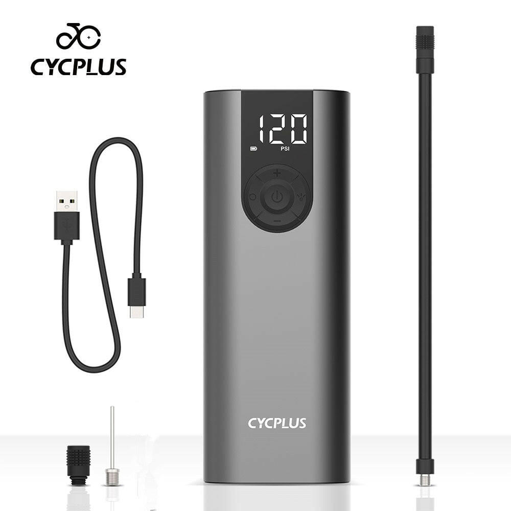 CYCPLUS A8 Portable Bicycle Tire Pump Bike Inflator Electric  Air Compressor High Pressure Rechargeable Battery for Car Balls-WAYBIKER