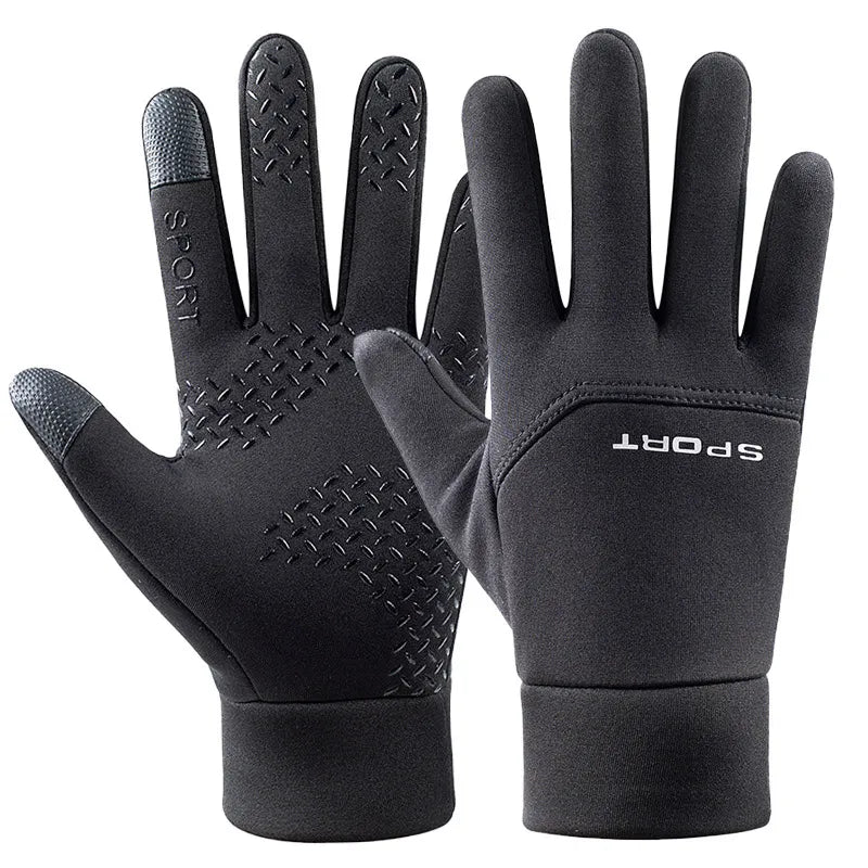 Winter Women Gloves Men Touchscreen Running Anti-Skid Reflective Waterproof Windproof Warm Fleece Ski Cycling Sports Gloves-WAYBIKER