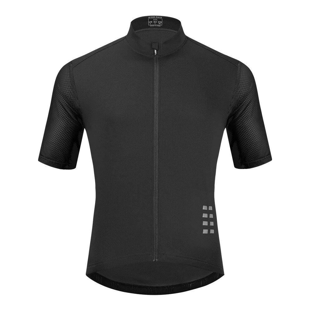 WOSAWE Men's Cycling Jersey Breathable MTB Jersey Bicycle Shirts Short Downhill Bike Wear Summer Mountain Bicycle Clothing Top-WAYBIKER