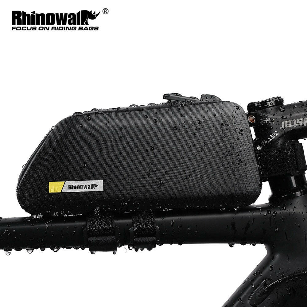 Rhinowalk 1.3L Bike Bag Waterproof Cycling Top Front Tube Frame Bag Large Capacity  Bicycle Phone Bag MTB Bike Accessories-WAYBIKER