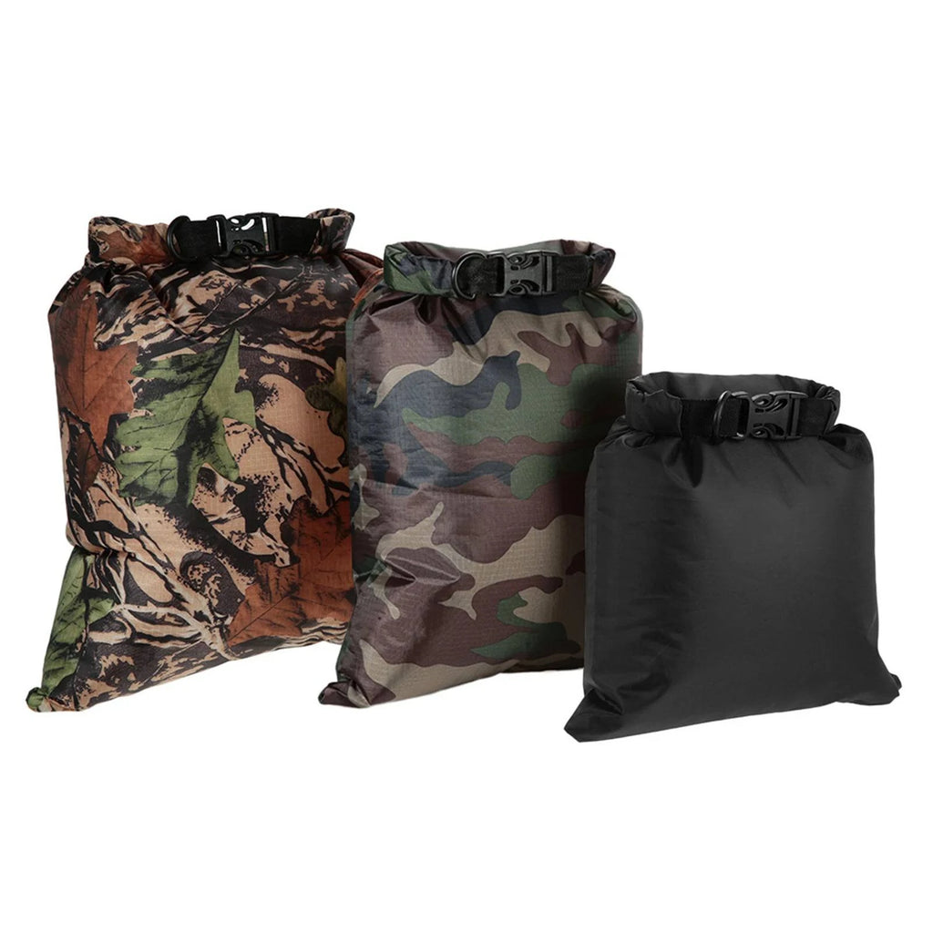 Lixada 3PCS Waterproof Dry Bag 3L+5L+8L Foldable Outdoor Bag Dry Sacks Pack For Camping Drifting Swimming Rafting Kayaking River-WAYBIKER