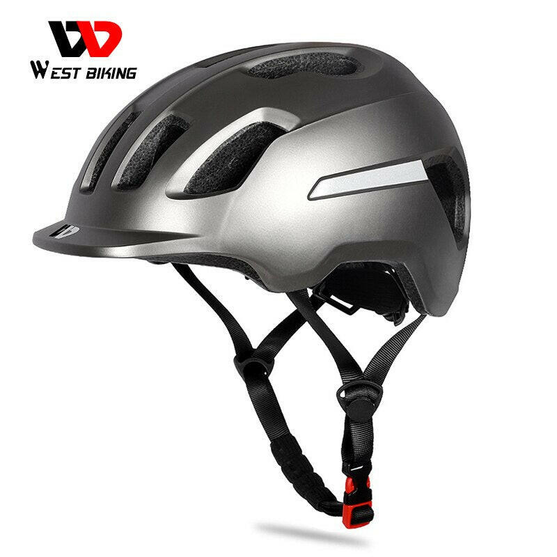 WEST BIKING Ultralight Bicycle Helmet Adjustable Electric Bike Safety Cap MTB Mountain Road Motorcycle Men Women Cycling Helmet-WAYBIKER