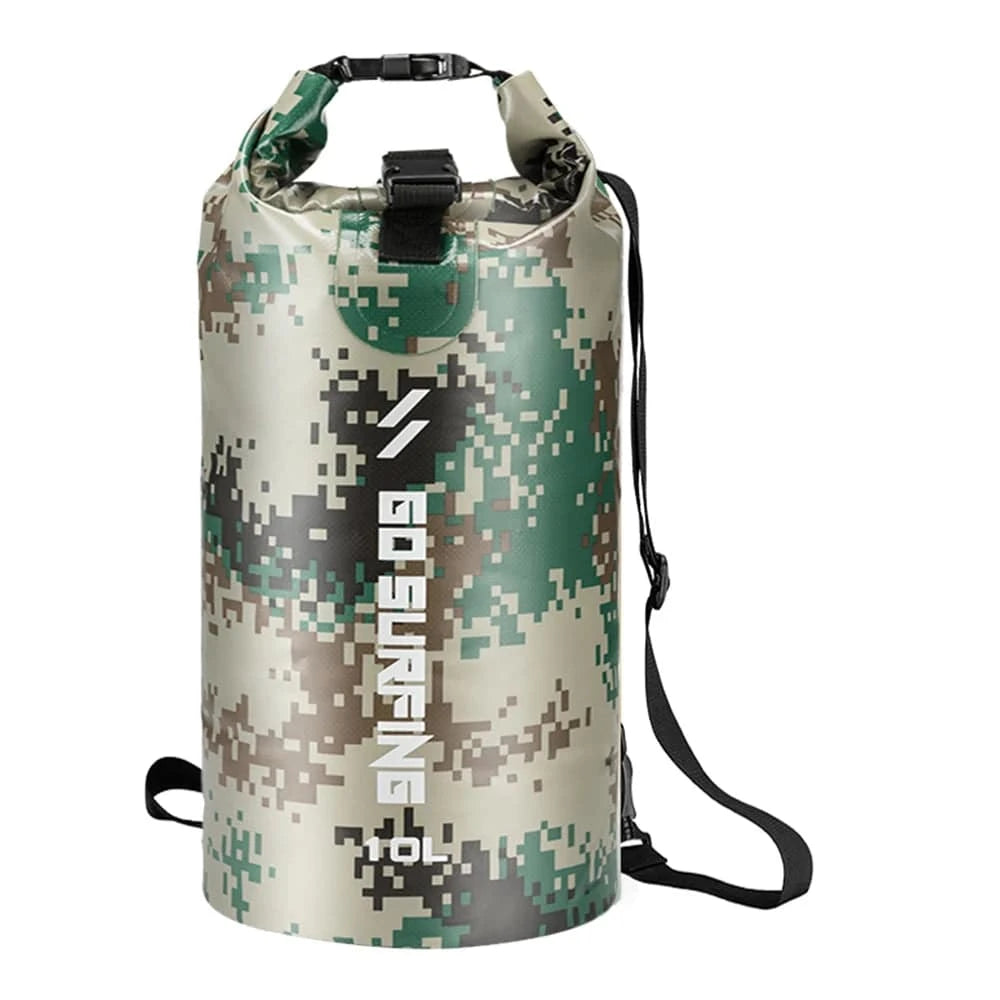 5L/10L/20L PVC Waterproof Dry Bag Roll Top Dry Sack Floating Diving Foldable Bags for Camping Hiking Kayaking Rafting Boating-WAYBIKER