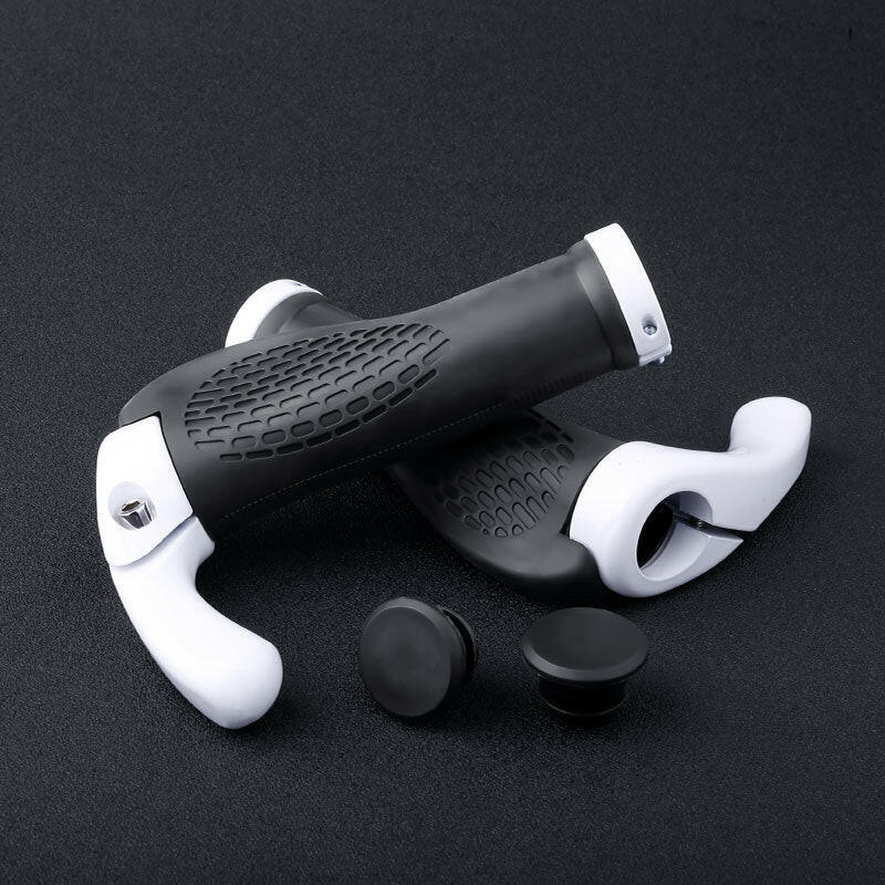 X-TIGER Bicycle Grip Handlebar End Cap Aluminium Alloy Lock Mountain Handle Bar Grips Anti-Skid Rubber Bicycle Skid-Proof Grips-WAYBIKER