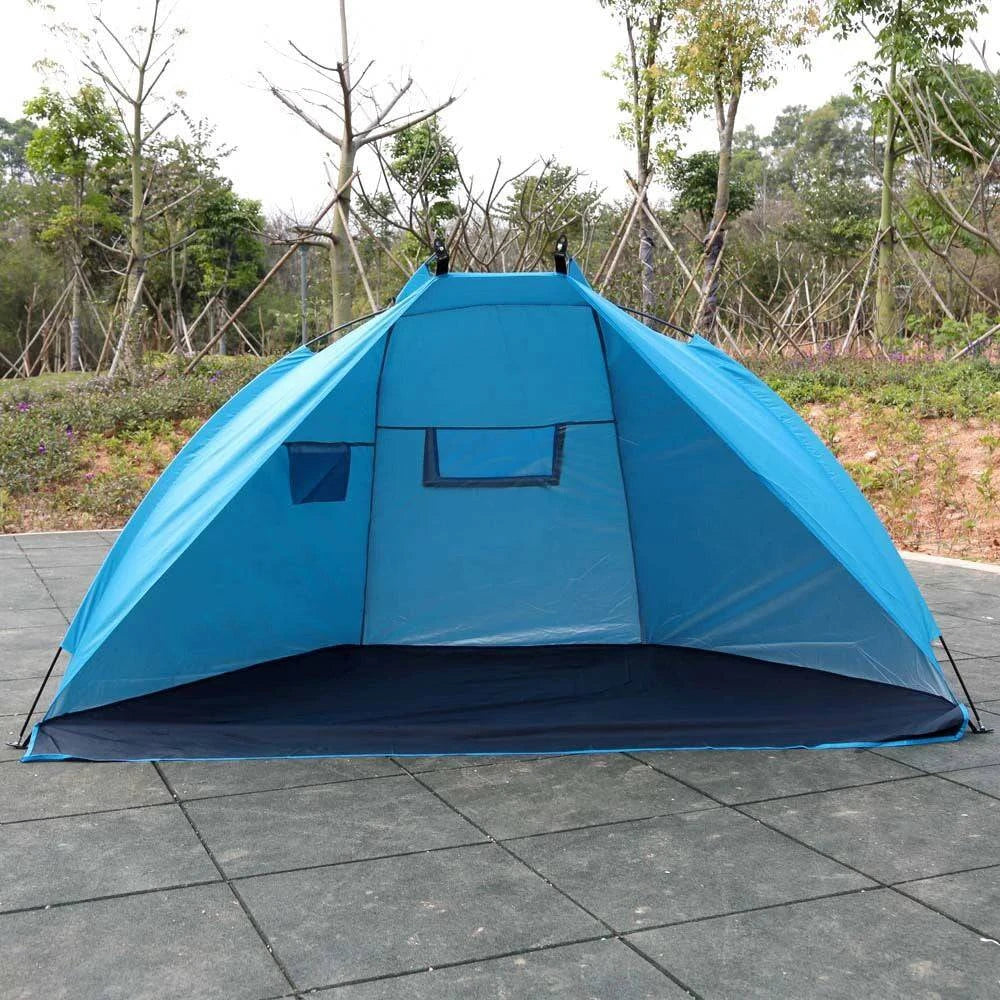 Summer Beach Tent Outdoor Camping Tent Anti UV Sunshade Shelter for Fishing Picnic Beach Park Sports Fishing Tent-WAYBIKER