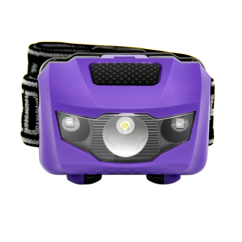 SOLOLANDOR 4 Modes Waterproof Q5 LED Headlamp Red Flash lights Super Bright Headlight Head lamp AAA Torch Lanterna with Headband-WAYBIKER