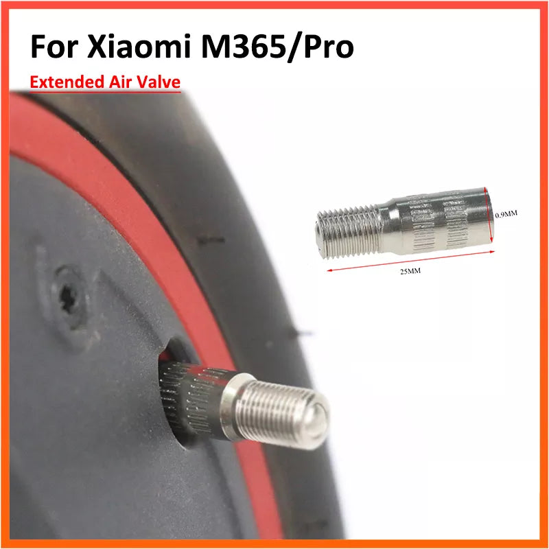 Extension Air Valve for Xiaomi M365 / 1S / Pro Max G30 Electric Scooter Motor Front Wheel Inflatable Tire Nozzle Parts-WAYBIKER