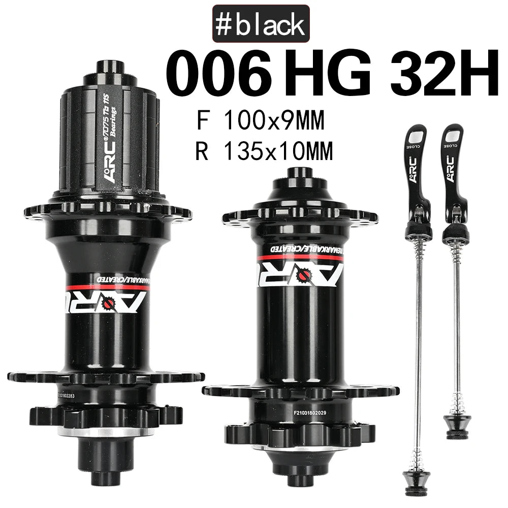 ARC MT006 Bicycle Hubs MTB Hub 32 28 36Holes Bike NBK Bearing Hub Aluminum Alloy Cube Mountain Bike Hub Bicycle Wheel Hub 8-12V