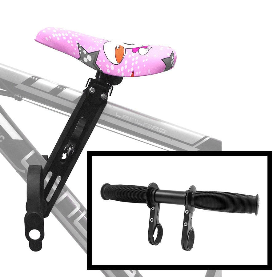 Front Mounted Child mtb Bike Seat for 2 3 4 5 year sold Soft baby seat mountain bicycle frame Quick Release kids saddle parts-WAYBIKER