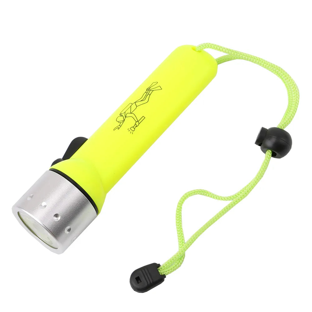 D5 Professional Waterproof Underwater Diving LED Flashlight Torch Equipment LED Scuba Dive Flashlights Torch Lamp Light Linterna-WAYBIKER