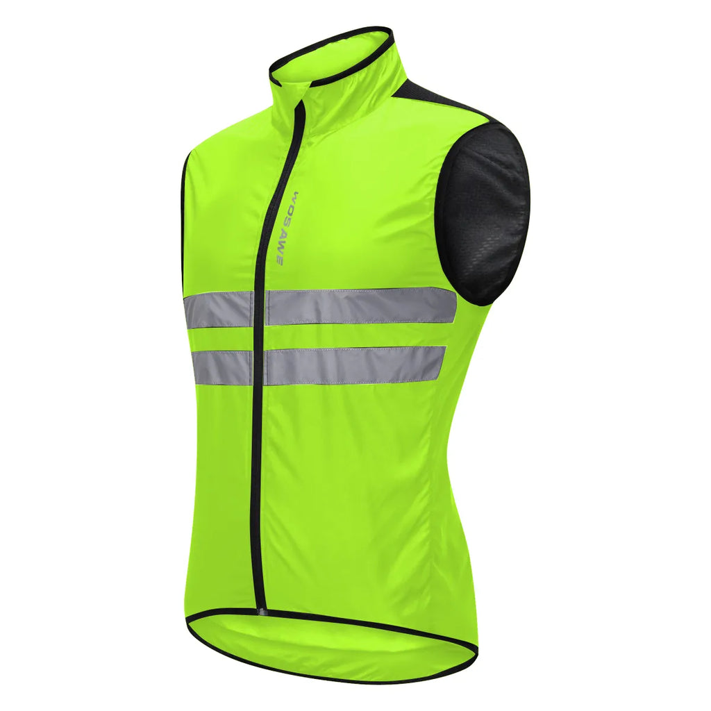 WOSAWE Men's Cycling Jacket High Visibility MultiFunction Jersey Road MTB Bike Bicycle Windbreaker Windproof Quick Dry Jacket-WAYBIKER