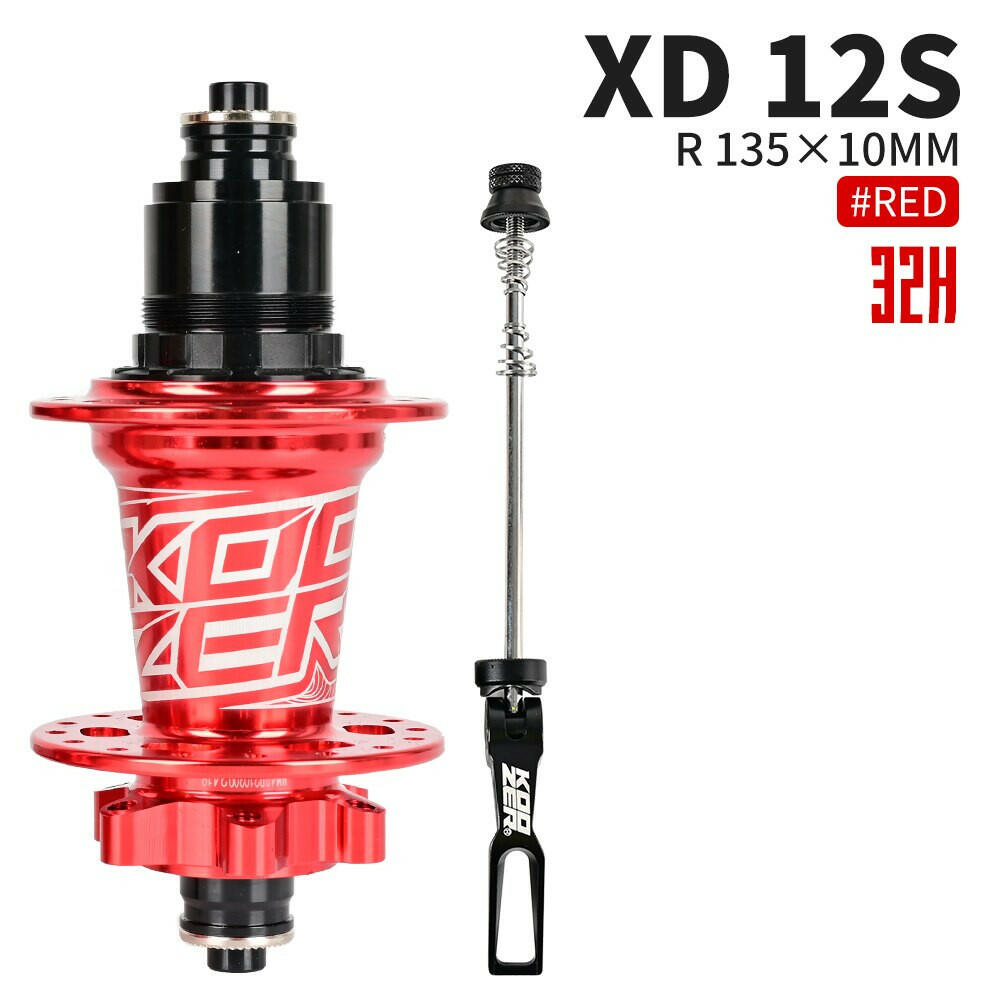 Koozer bicycle Hub 28 32 36Holes XM490 XX1 XD Cassette Body Hubs Sealed 4 Bearing Mountain Bike Rear Hub 10*135mm QR 12*142mm-WAYBIKER