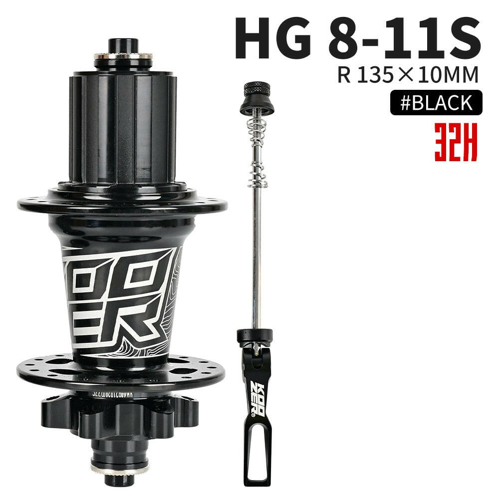 Koozer Bicycle Hub XM490 Hubs Sealed 4 Bearing MTB Mountain Bike Hub Rear Hub 10*135mm QR 12*142mm 28 32 36 Holes Disc Brake-WAYBIKER