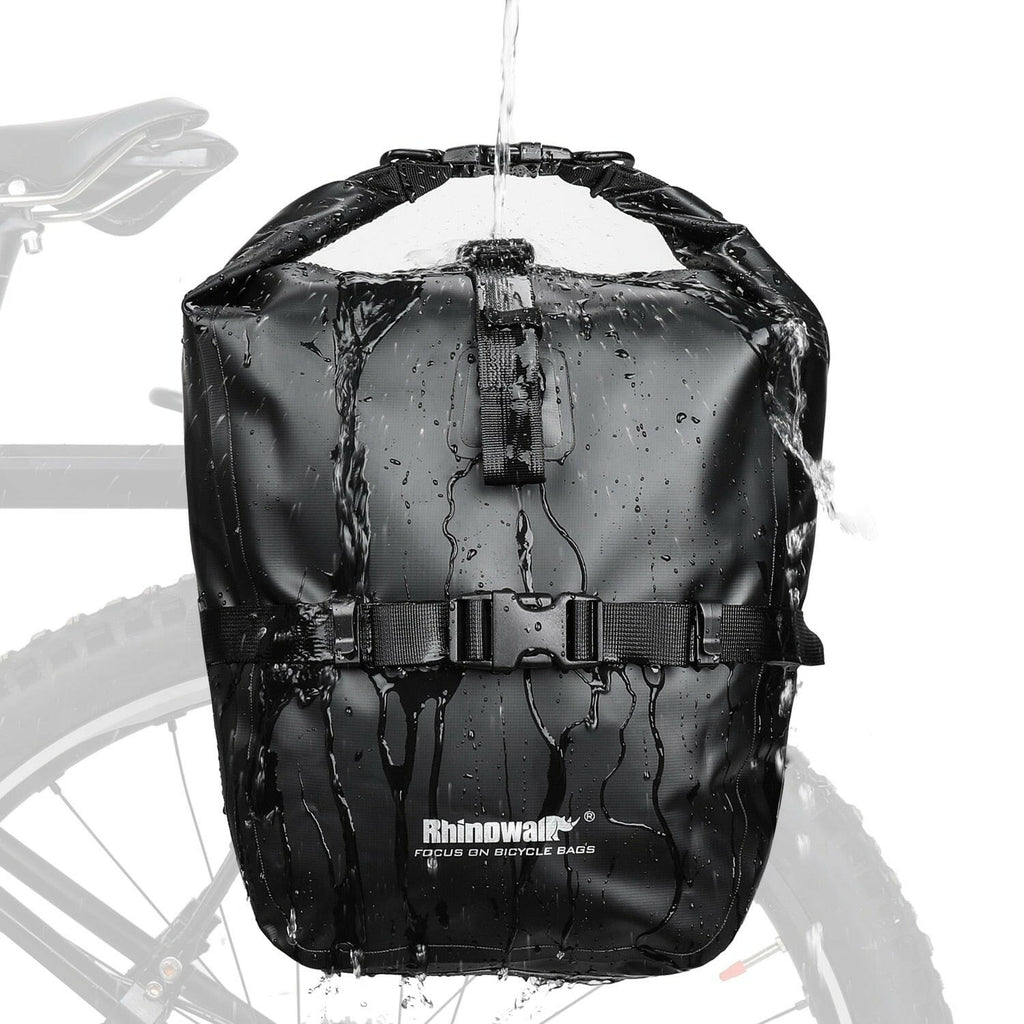 Rhinowalk 20L Bicycle Pannier Bag Bike Waterproof Portable Bike Bag Big storage Trunk Pack Cycling Travel Cycling 1pc-WAYBIKER