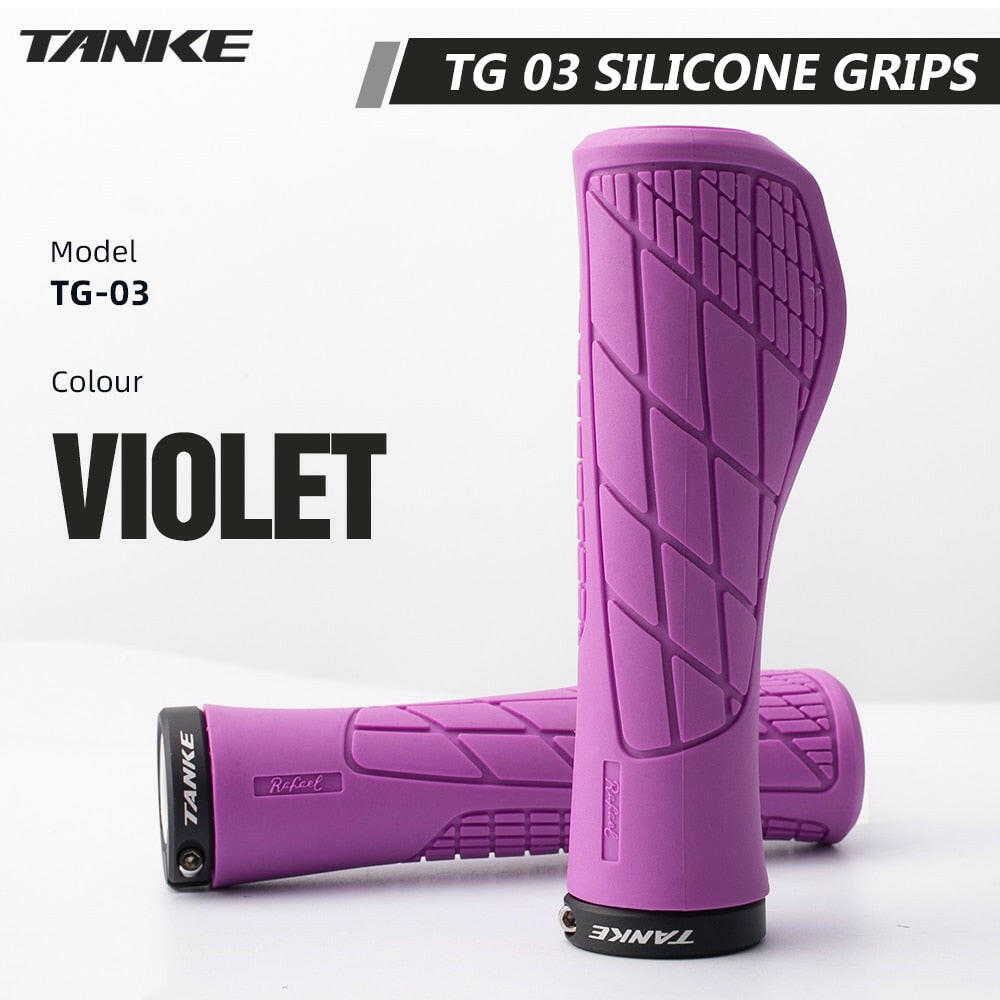 TANKE Bike Silicone handle cover 1Pair MTB Mountain road Bicycle Handlebar Grip Cover Anti-slip Strong Support Single locking ha-WAYBIKER