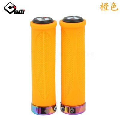 ODI Grips Soft Silicone Bicycle Handlebar Grips 22.2mm Anti-slip Mountain Bike Handle with Lock Ring for MTB BMX Folding Bike-WAYBIKER