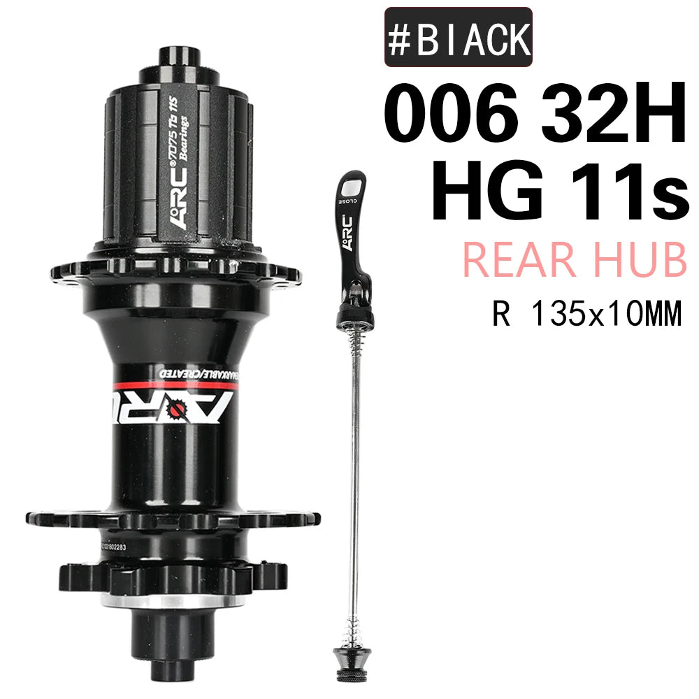 ARC MT006 Bicycle Hubs MTB Hub 32 28 36Holes Bike NBK Bearing Hub Aluminum Alloy Cube Mountain Bike Hub Bicycle Wheel Hub 8-12V