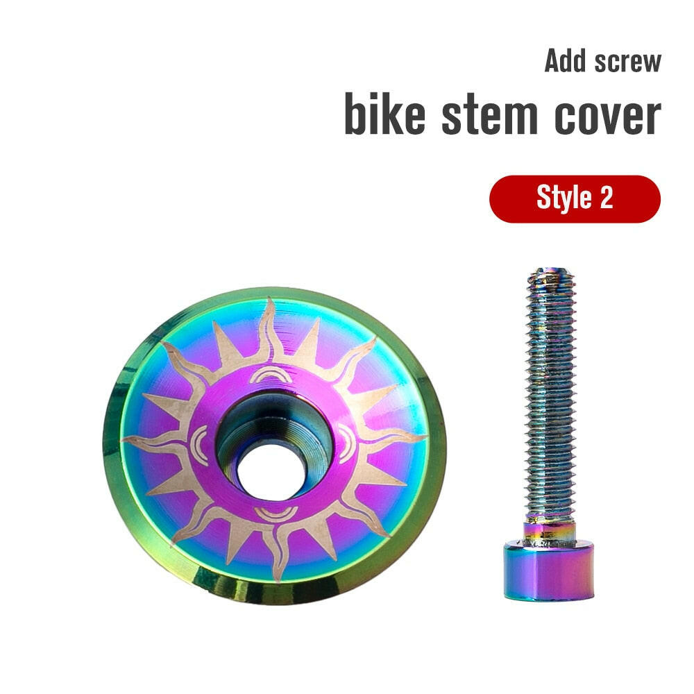 TANKE Bike Stem Cover aluminium alloy stem Top Cap only 5.2g Ultra light Headset cover With Screw for 28.6mm Front Fork Head Tub-WAYBIKER