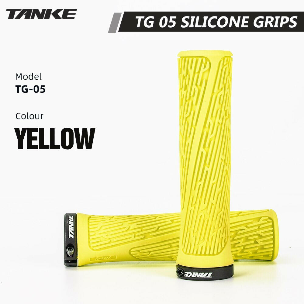 TANKE folding Bike Handlebar Grip Silicone handle grip 1Pair MTB Mountain road Bicycle Cover Anti-slip Strong Support Single-WAYBIKER