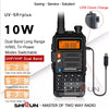 10W Walkie Talkie Long Range Baofeng UV-5R+Plus Radio for Hunting 10 KM Upgrade of UV 5R UV-10R Ham Radio 10KM UHF/VHF Tri Bands