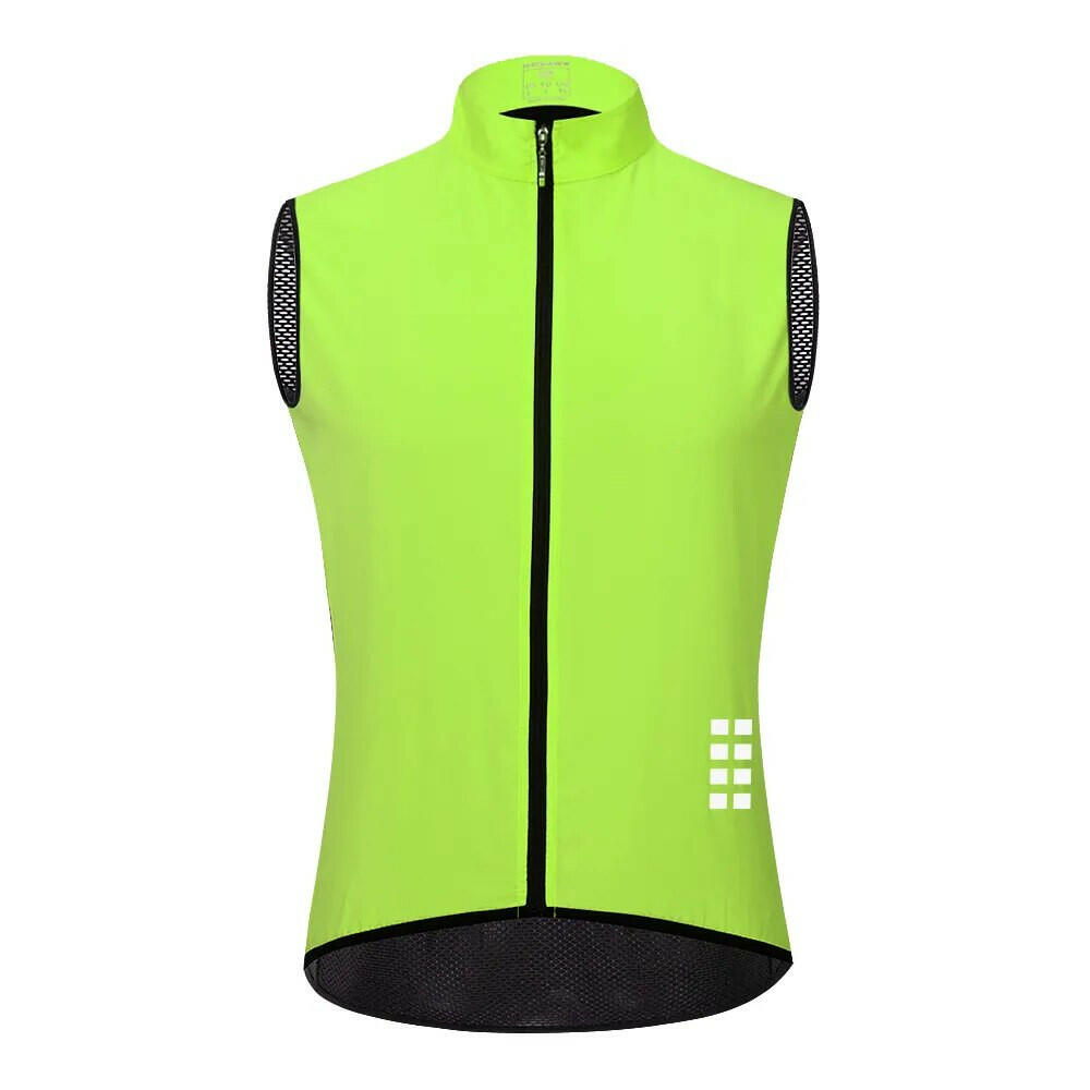 WOSAWE Reflective Cycling Vest Mesh Windproof Lightweight Ciclismo Mtb Bike Sleeveless Jersey Breathable Clothing Cycling Gilet-WAYBIKER